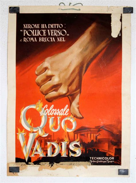 "QUO VADIS" MOVIE POSTER - "QUO VADIS" MOVIE POSTER