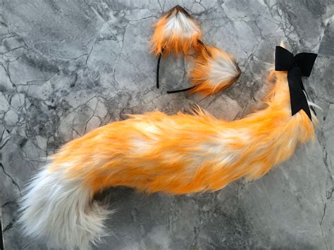 Fox Tail & Ears/Adult or Child | Etsy