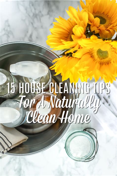 15 House Cleaning Tips For A Naturally Clean Home - A Blossoming Life