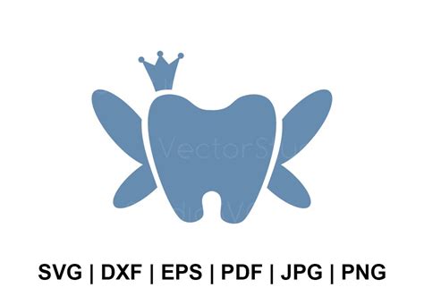 Tooth Fairy Silhouette SVG Vector Files Svg Dxf Eps Pdf Png - Etsy Hong ...