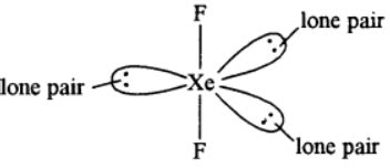 For the molecule XeF2: (i) Draw the structure of the molecule ...