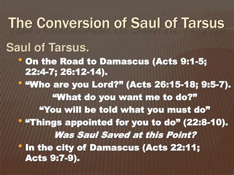 PPT - The Conversion of Saul of Tarsus PowerPoint Presentation, free ...