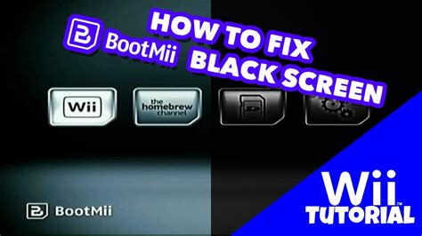 How to Fix Black Screen in BootMii (Wii Tutorial) - YouTube