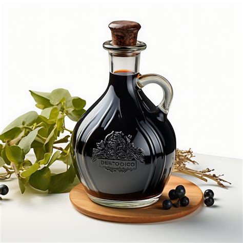 Premium AI Image | Isolated of Aceto Balsamico Tradizionale a Prized Vinegar Re On White ...