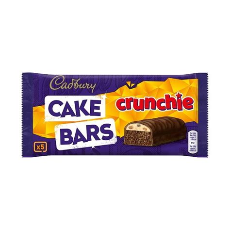 CADBURY CRUNCHIE CAKE BARS X 5 130G