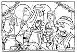 jesus turns water Into wine coloring page  Clip Art Library sketch template