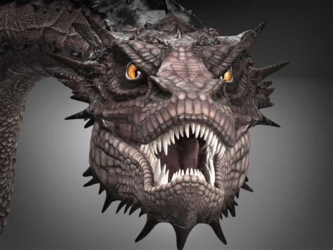 Hobbit Smaug Dragon 3D Model by RenderHub on DeviantArt