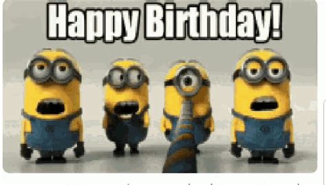 Happy Birthday Minions GIF - Happy Birthday Minions Trumpets - Discover ...