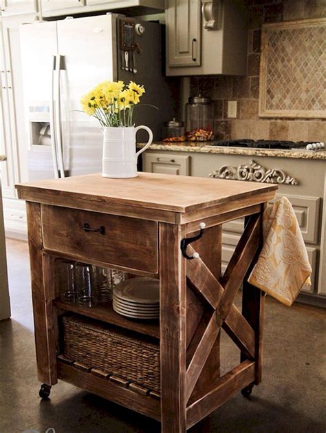 Rustic Microwave Cart - Foter