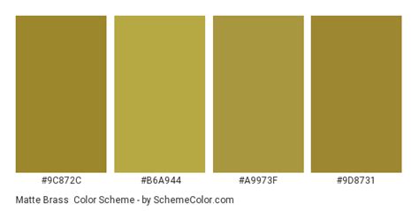 Matte Brass Color Scheme » Monochromatic » SchemeColor.com