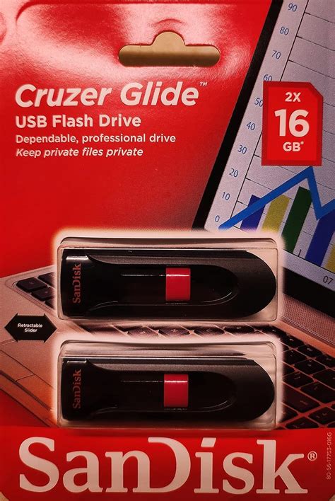 Amazon.com: SanDisk Cruzer Glide 16GB USB Flash Drive 2 Pack : Electronics