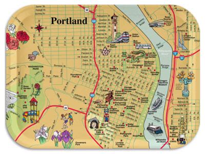 Map Of Downtown Portland Oregon - Large World Map