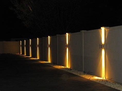 Gorgeous Front Fence Lighting Ideas to Apply Now 18 | Backyard lighting, Fence lighting, Fence ...