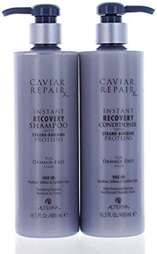 Caviar Repair Rx Instant Recovery Shampoo and Conditioner Set, 16.5 ...