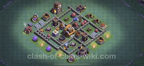 Top Builder Hall Level 5 Anti 3 Stars Base with Link - Clash of Clans - BH5 Copy, #27