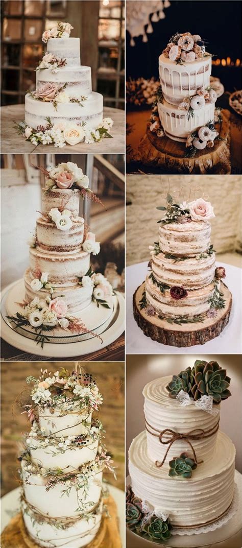 20 Country Rustic Wedding Cakes We’re Loving - SESO OPEN