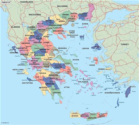 Greece Population map | Order and Download Greece Population map made ...