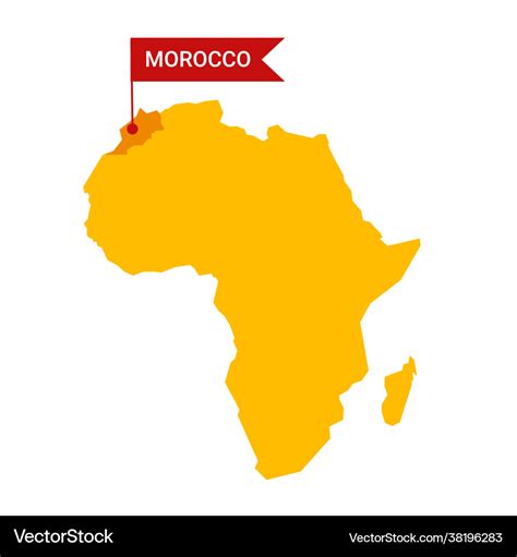 Map Of Africa Showing Morocco - Darsie Francesca