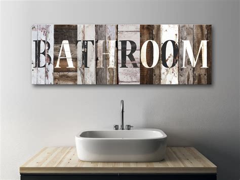 Bathroom Wall Art Canvas - Image to u