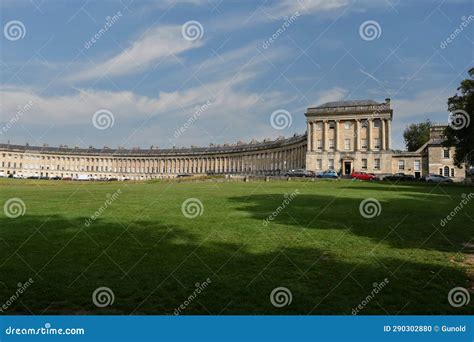 The Royal Crescent in Bath stock photo. Image of columns - 290302880