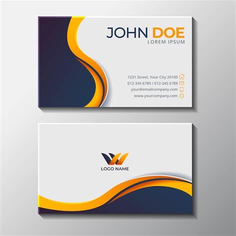 Free Vector | Neumorph business card template