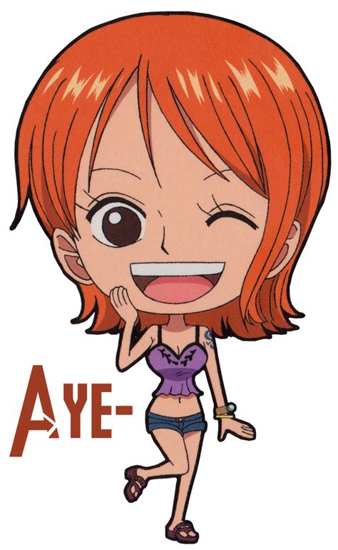 Nami Chibi Render by YeYe-Chan on DeviantArt