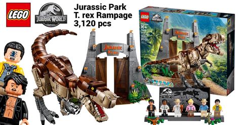 LEGO reveals 75936 Jurassic Park T-Rex Rampage featuring the largest dinosaur ever in an ...