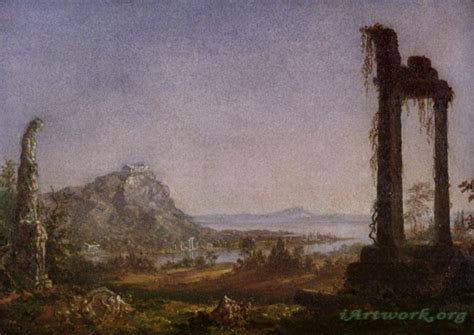 Sanford Robinson Gifford Roman Ruins Painting - iArtWork.org