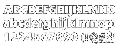 Eschew hollow Font Download Free / LegionFonts