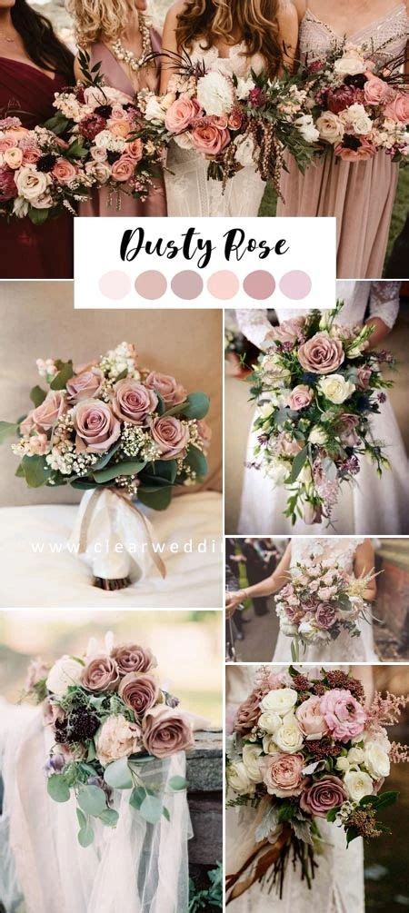 5 Gorgeous Dusty Rose Wedding Color and Wedding Invitations | Rose wedding theme, Dusty rose ...