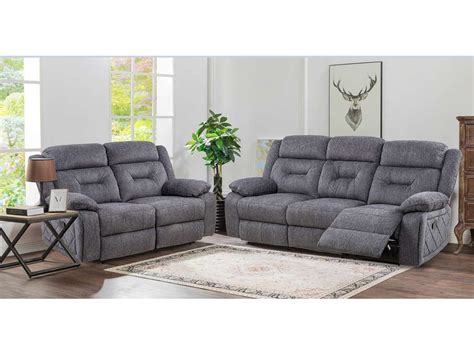 Grey Reclining Sofa Set | Nothin' Fancy Furniture Warehouse