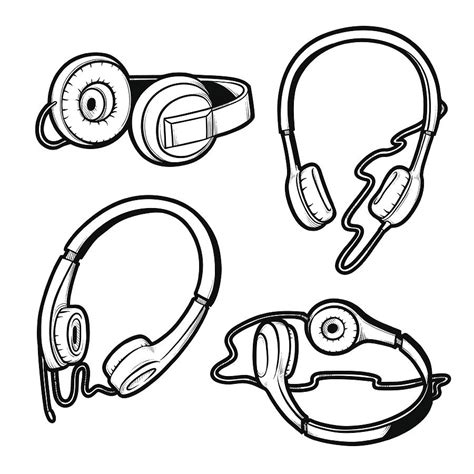 Headphones Drawing | Free download on ClipArtMag