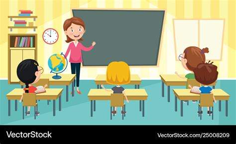 Classroom Royalty Free Vector Image - VectorStock