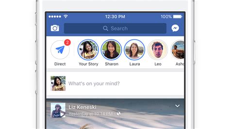 Facebook launches Stories in the main Facebook app | TechCrunch