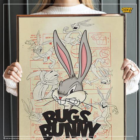 Bugs Bunny art print fan art perfect as gift wall art living room ...