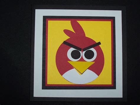 Angry Bird card | Bird cards, Handmade bday cards, Bday cards