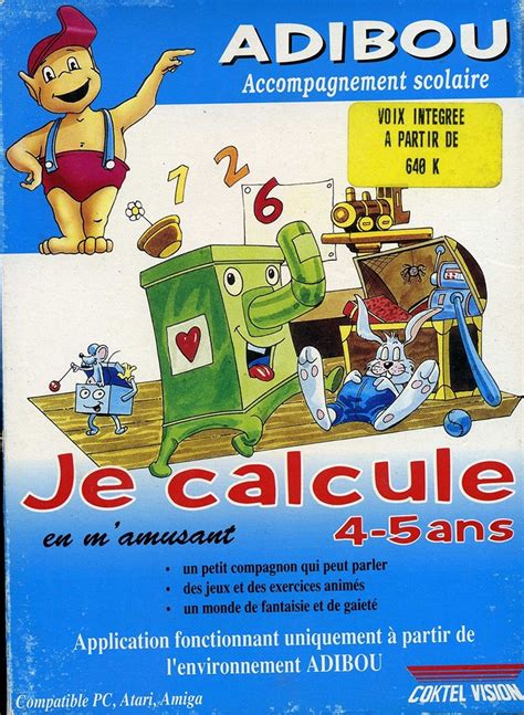 Atari ST Adibou - Je Calcule 4-5 Ans : scans, dump, download, screenshots, ads, videos, catalog ...