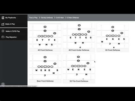 8 Man Football Positions Diagram