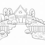 Fence Coloring Pages sketch template