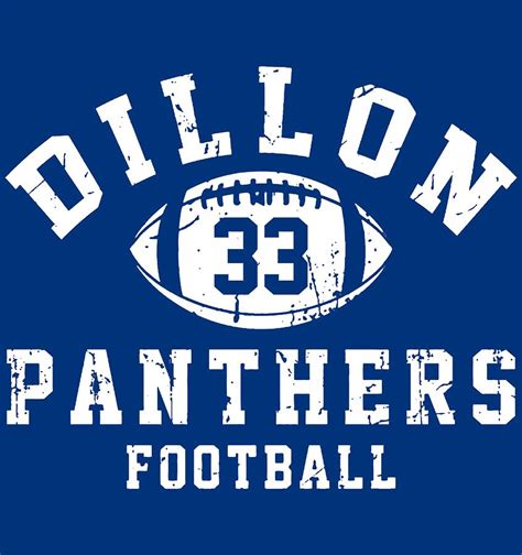 Dillon Panthers Football Logo