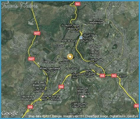 Algeria Map Tourist Attractions - TravelsFinders.Com