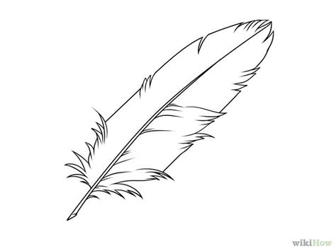 How to Draw a Feather: 8 Steps (with Pictures) - wikiHow | Feather ...