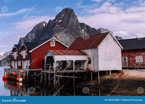 Reine Fishing Village on Lofoten Islands, Nordland. Norway Stock Photo ...