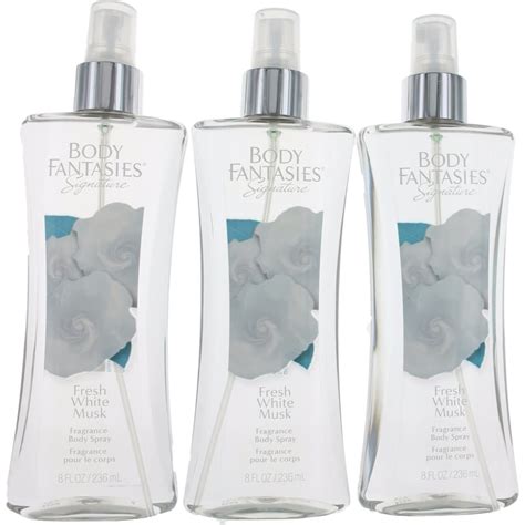 Fresh White Musk by Body Fantasies 3 Pack 8oz Fragrance Body Spray women - Walmart.com - Walmart.com