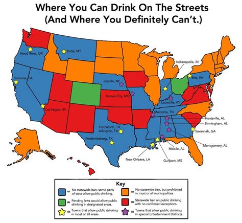 Public Drinking Laws In The United States [986x909] : MapPorn