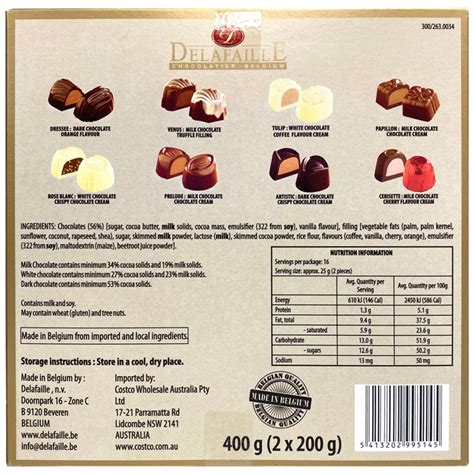 Delafaille Belgian Chocolate Gift Boxes 2 x 2 x 200g | Costco Australia