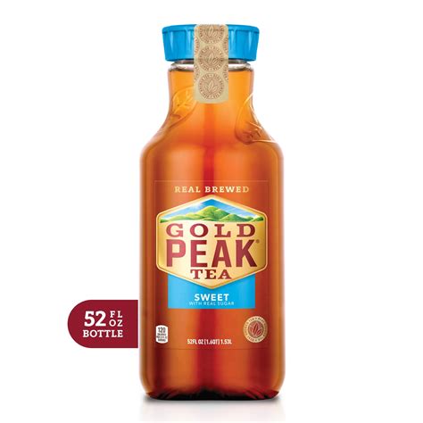 Gold Peak Sweetened Black Iced Tea Drink, 52 fl oz - Walmart.com - Walmart.com