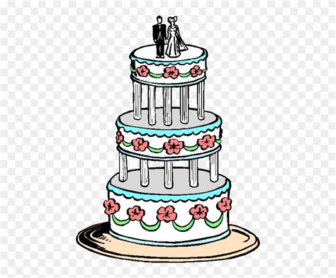 Picture Free Library 3 Tier Cake Clipart - Wedding Cake Clipart - Png ...