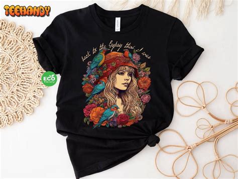 Cottagecore Stevie Nicks T Shirt, Wildflower Fleetwood Mac Member Shirt