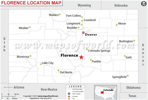 Where is Florence Located in Colorado, USA